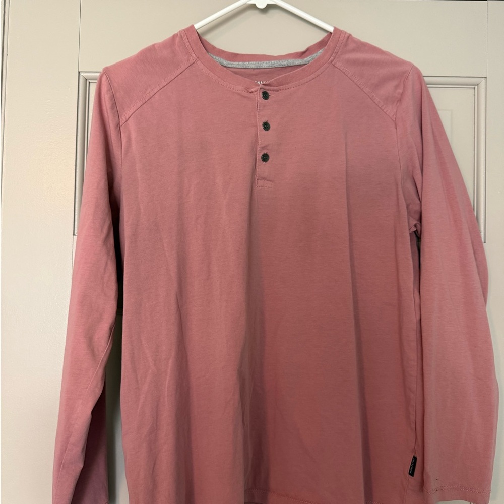 Men's Henley Shirt - Salmon